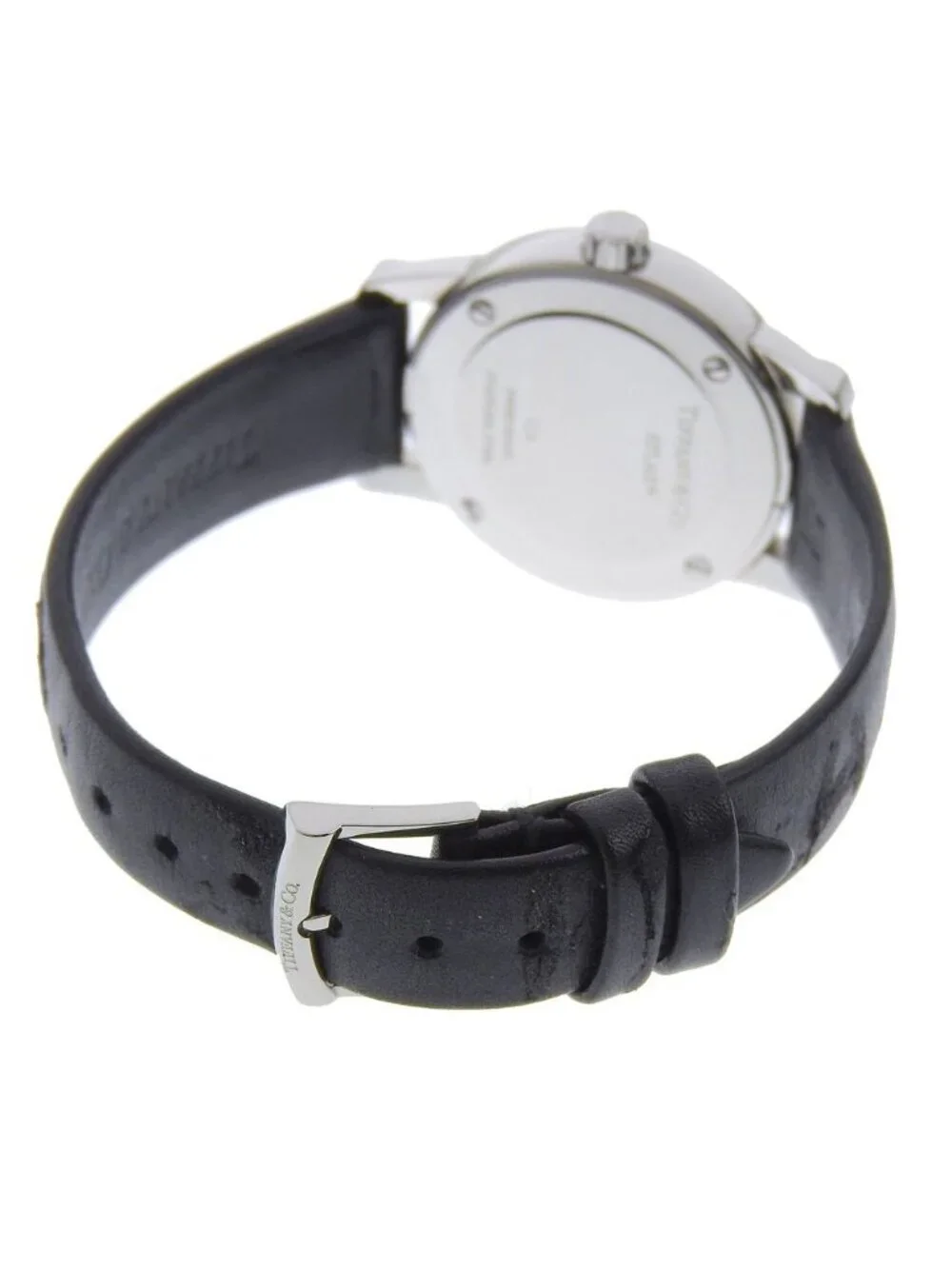 Tiffany & Co Atlas Dream Stainless Steel Quartz Analog Display Black Dial Watch